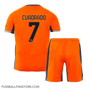 Inter Milan Juan Cuadrado #7 Replik 3rd trikot Kinder 2023-24 Kurzarm (+ Kurze Hosen)